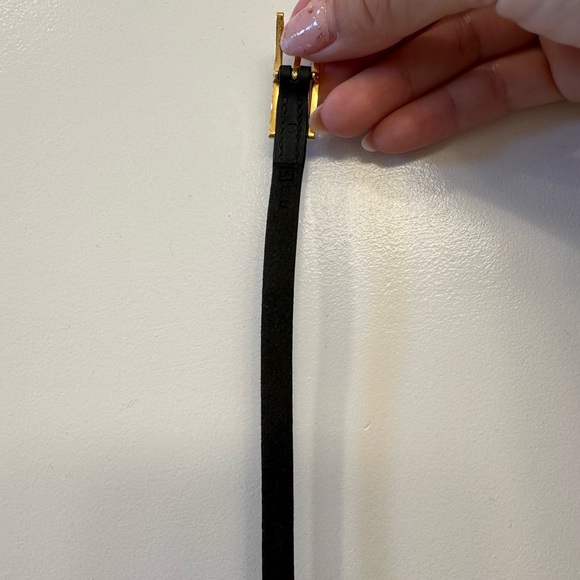 HERMES "Hapi 4": Black, Leather & Gold "H" Logo Wrap Bracelet - Picture 6 of 12